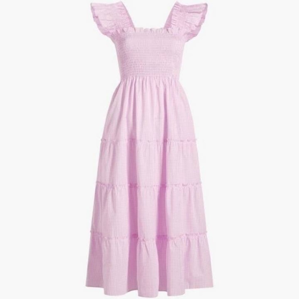 Hillhouse Ellie Pink Gingham Nap Dress